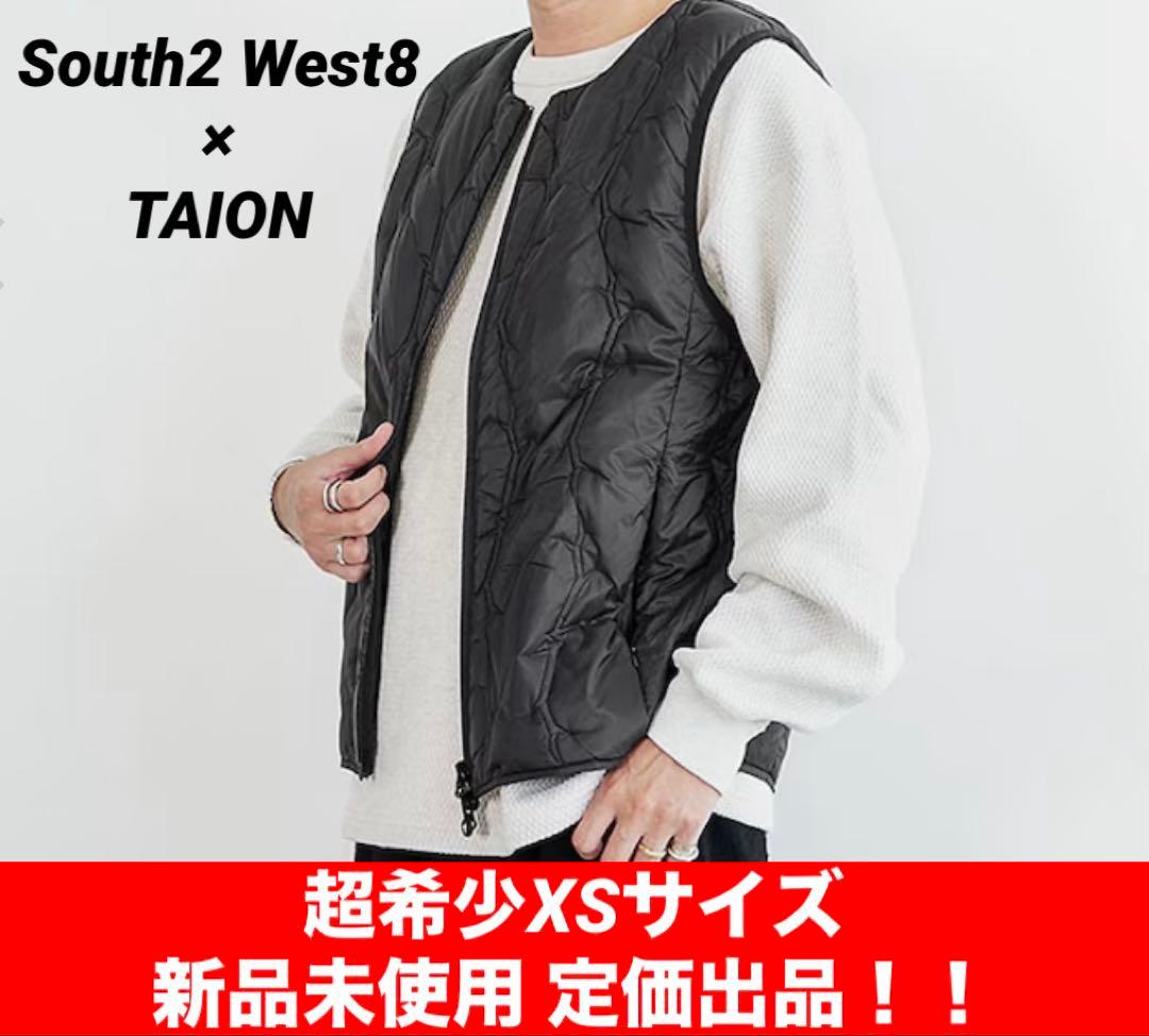【新品未使用】South2 West8×TAION クルーネックダウンベストXS