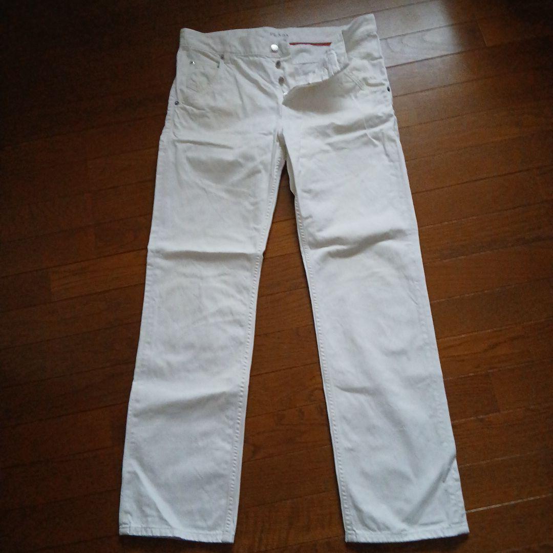 PRADA ホワイト ストレートデニム