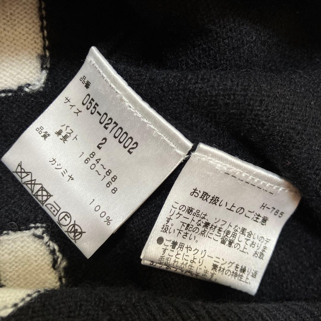 PEARLY GATESパーリーゲイツ　ニット　セーター　カシミヤ　黒　サイズ2