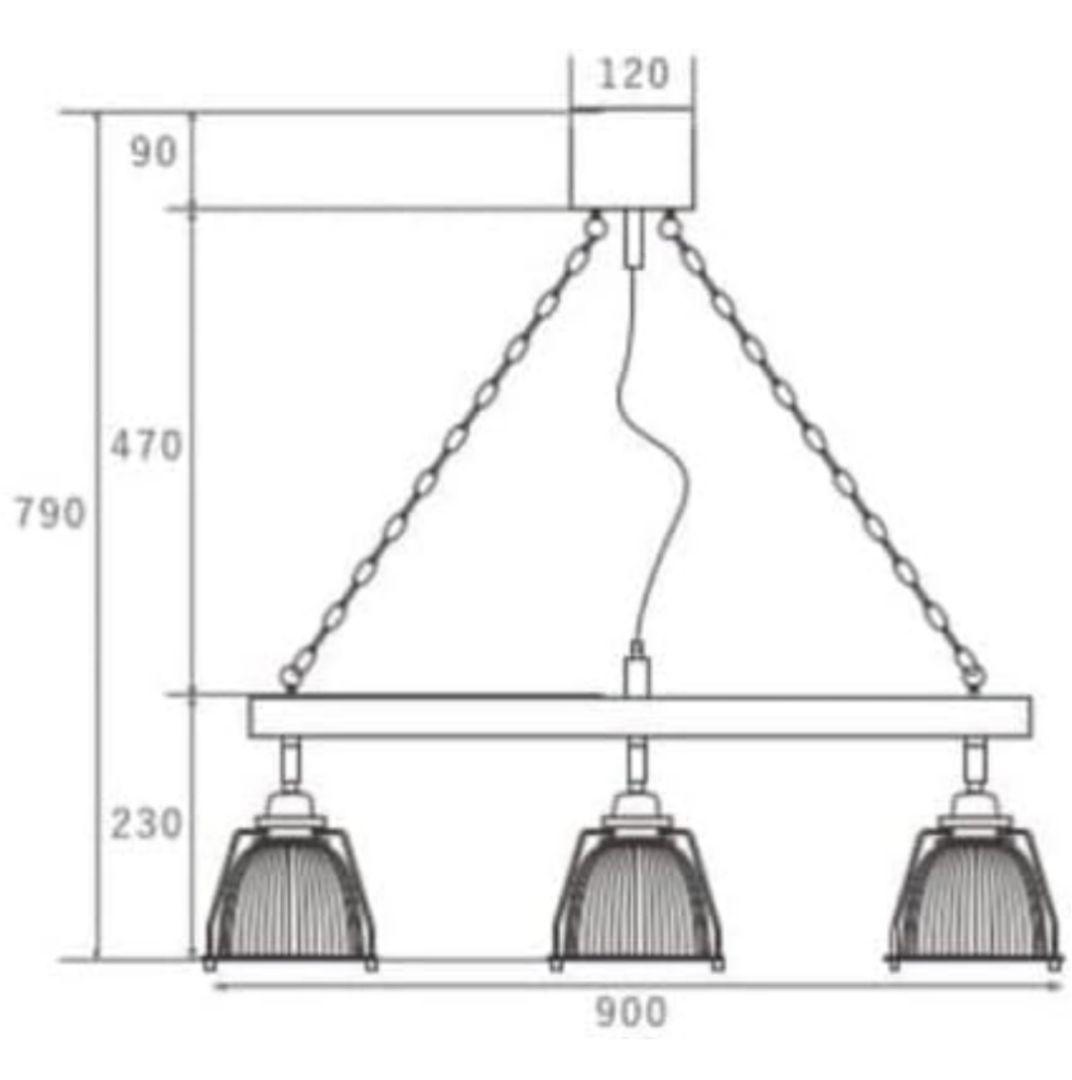 HERMOSA ハモサ ペンダントライト DINER3 ダイナー3 GL-001