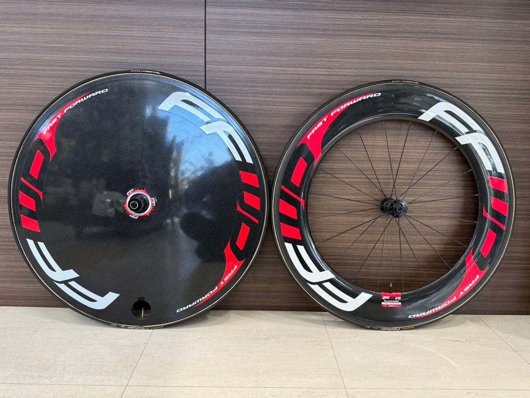 ファストフォワードF9R カーボン チューブラー ディスクホイール シマノ10S