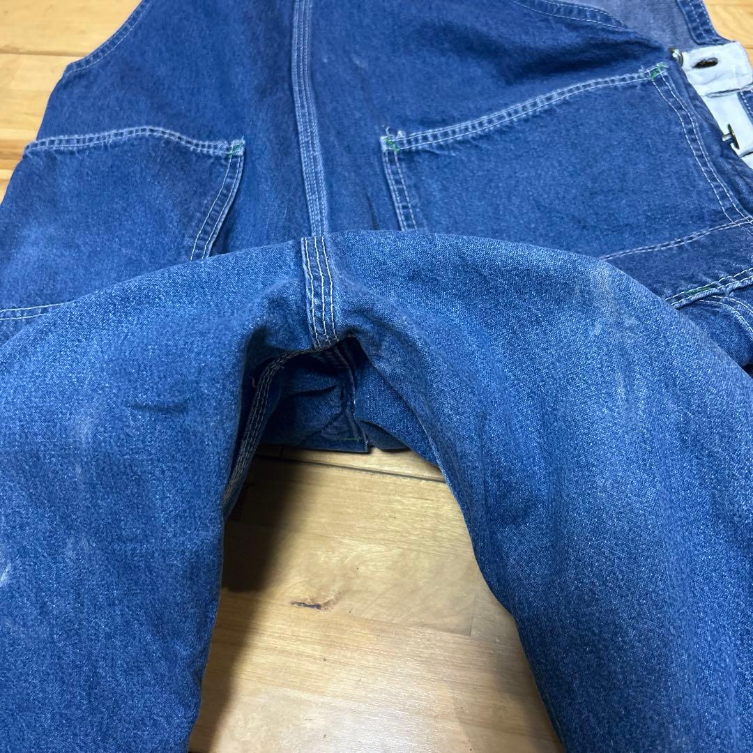 60〜70s ＵＳＡ製BIG SMITH デニムオーバーオール ＬＬサイズ