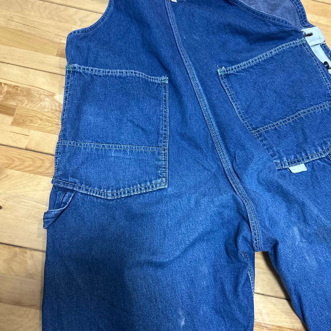 60〜70s ＵＳＡ製BIG SMITH デニムオーバーオール ＬＬサイズ