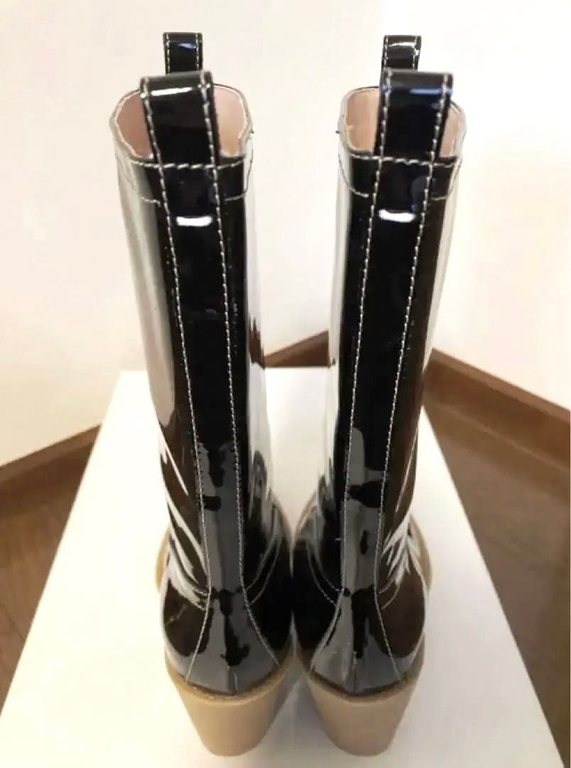 (新品) Martin Margiela マルジェラ 希少エナメル ブーツ 36