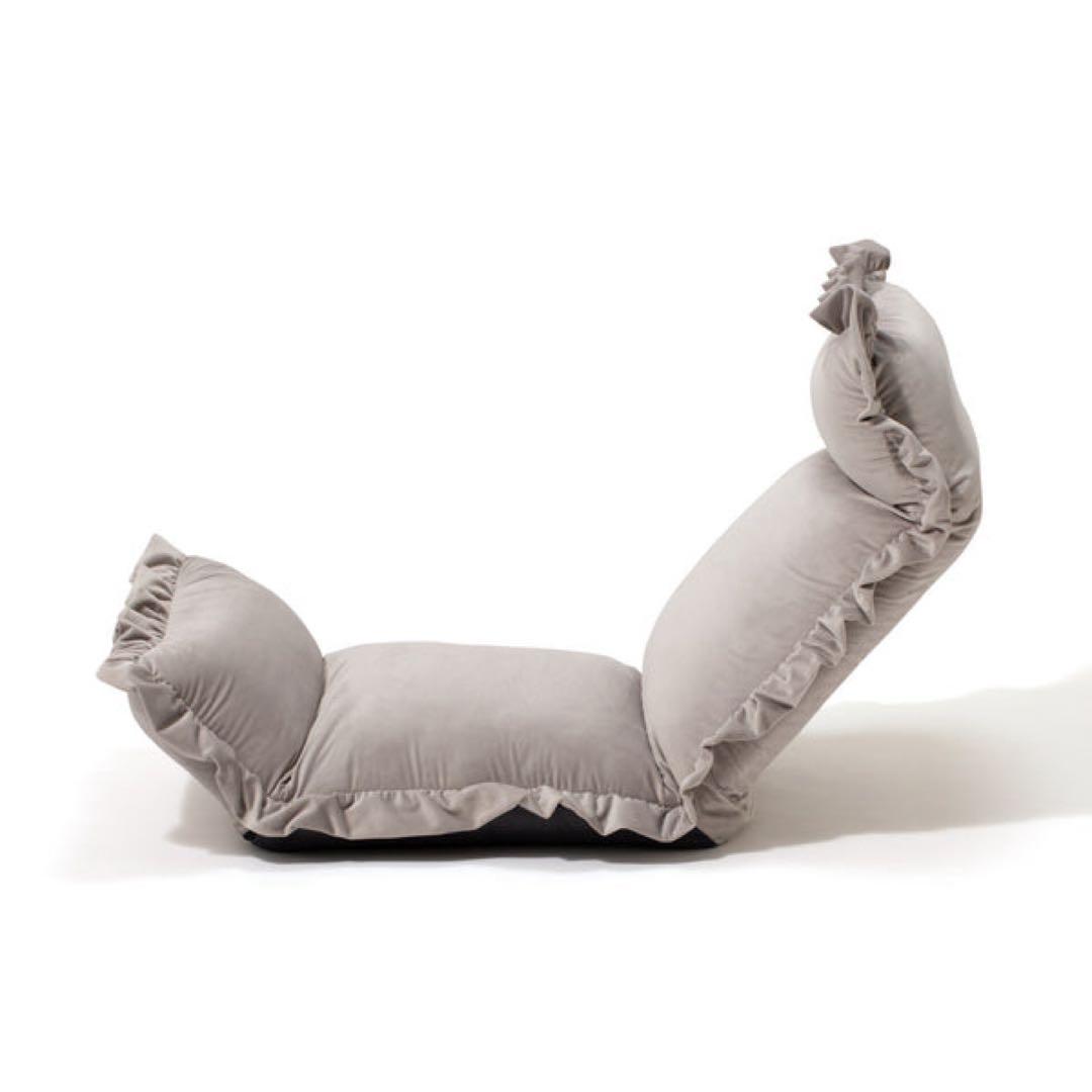 極美品Francfranc カランフロアチェア　ハイバック　グレー