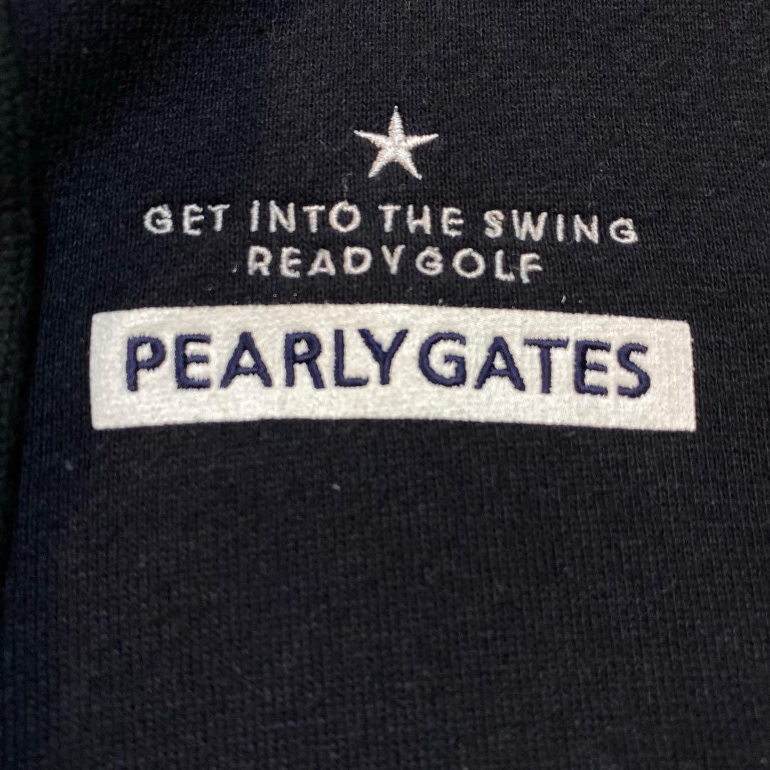 【美品】パーリーゲイツ　パーカー　ダブルジップ　刺繍　ロゴ　M