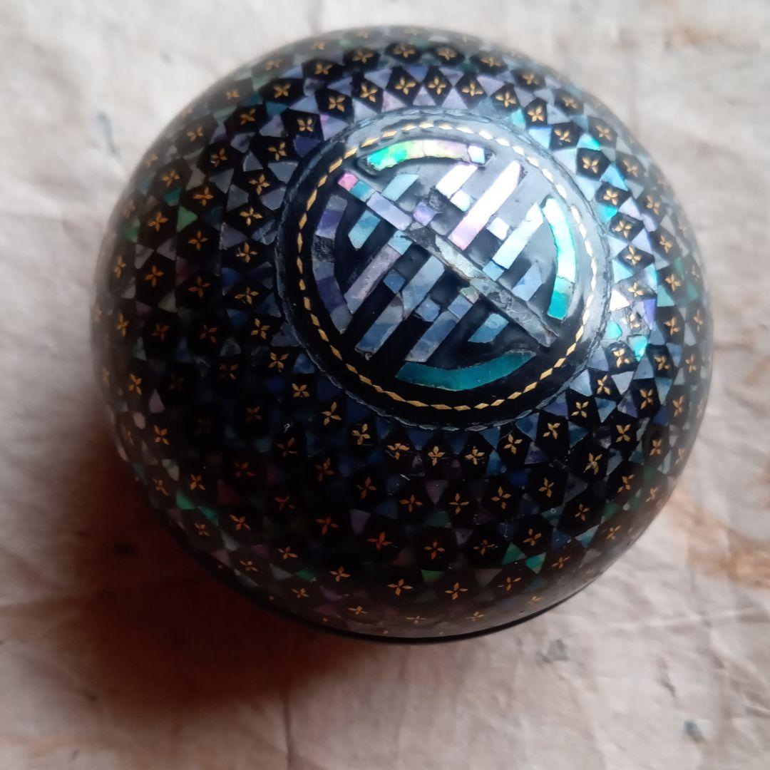 螺鈿　螺鈿香合　香合　李朝　清朝　骨董　茶道具　古美術