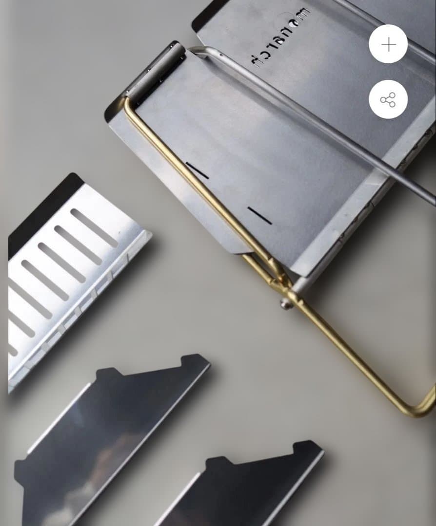 monarch fire base 真鍮×ステンレスのワンタッチ焚き火台