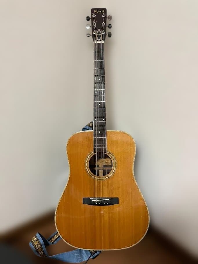 【1973年寺田製】Morris W-25 縦ロゴ 3ピースバック HC付