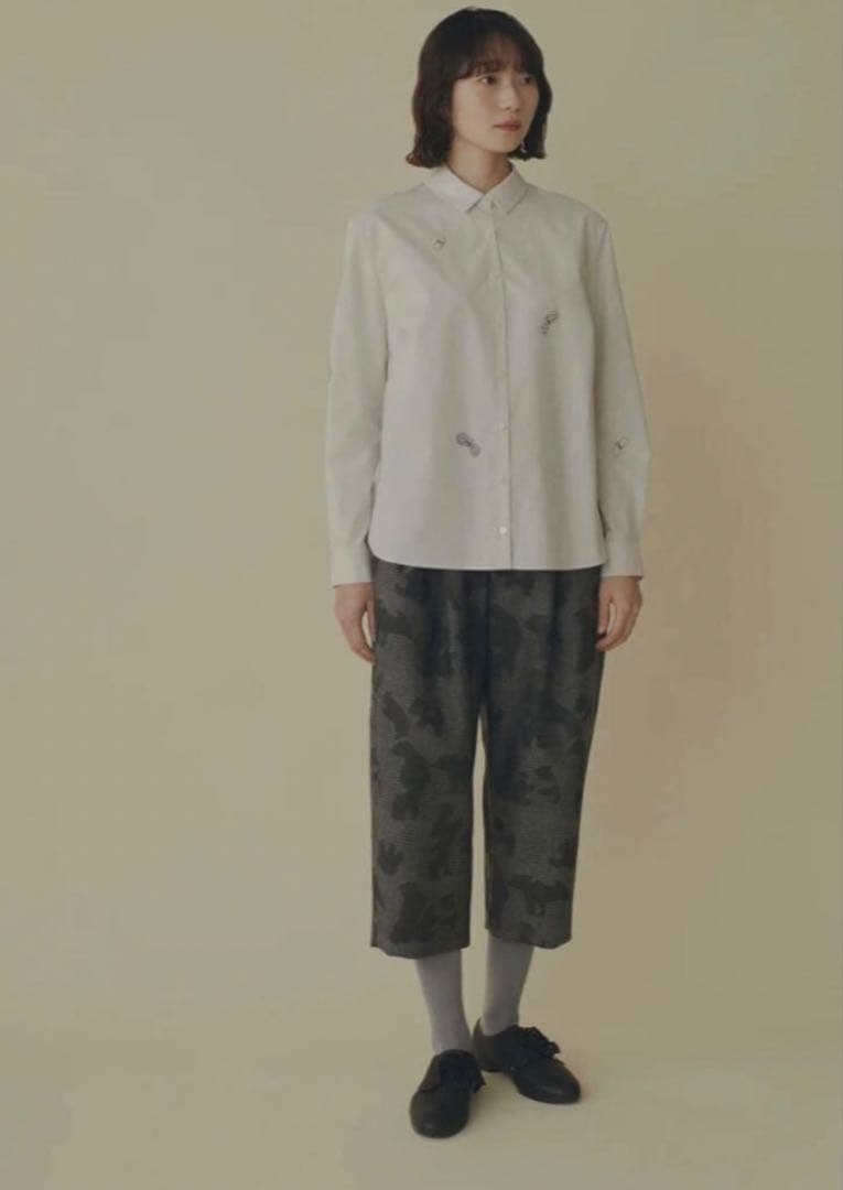 ミナペルホネンchouchoブラウス　2024-25A/W ネイビー36