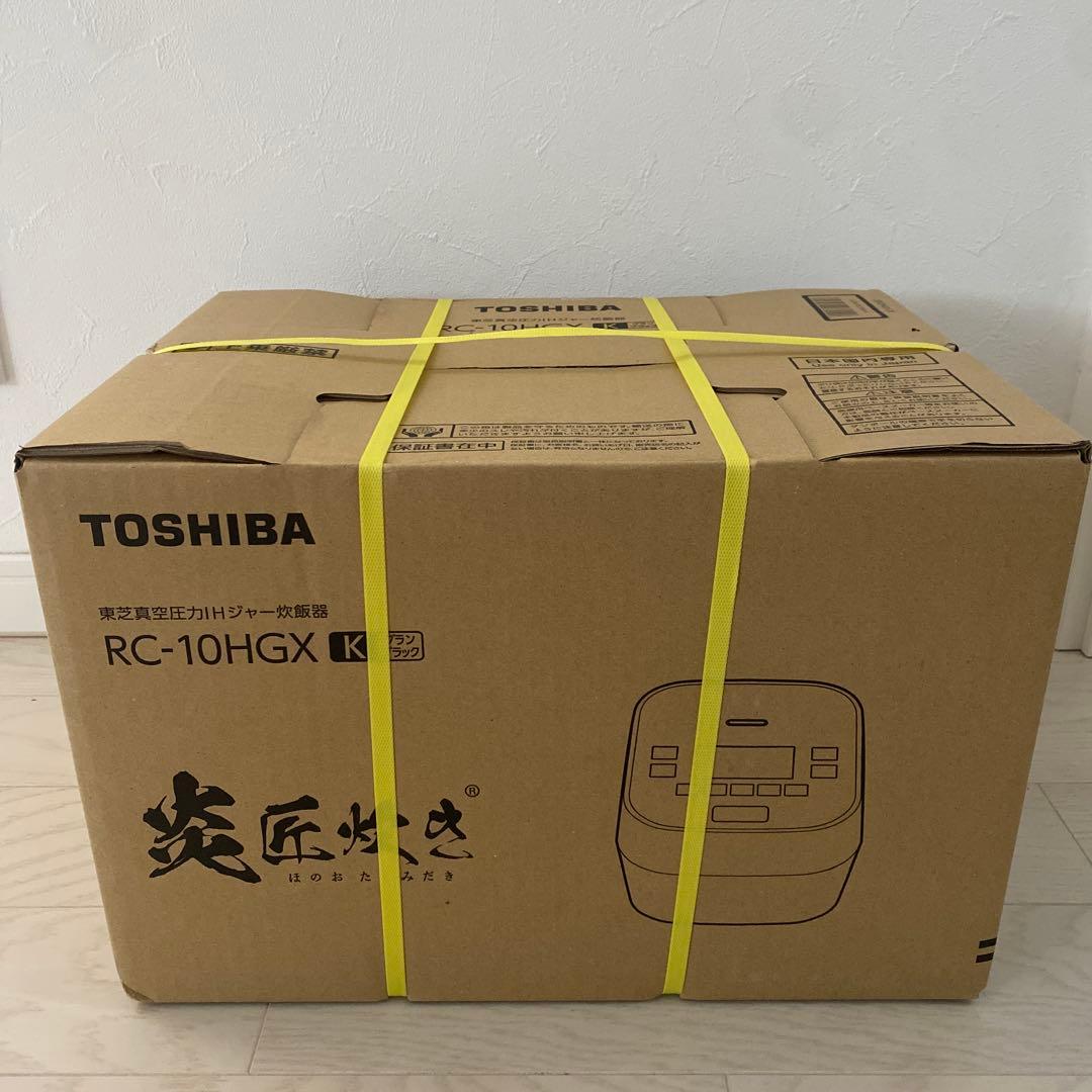 【大　チャン】 TOSHIBA RC-10HGX K 炊飯器 ブラック