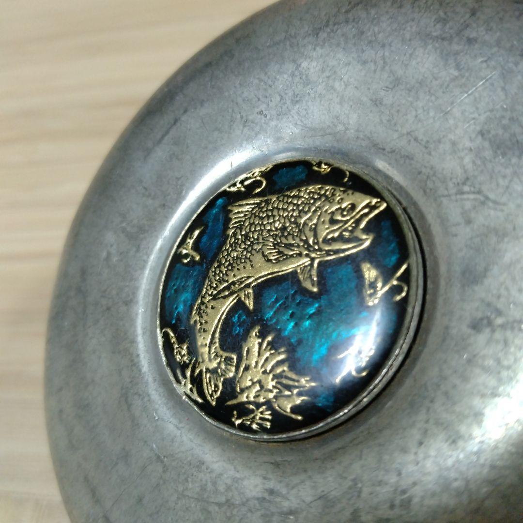 一点物 アンティーク 魚の装飾　スキットル