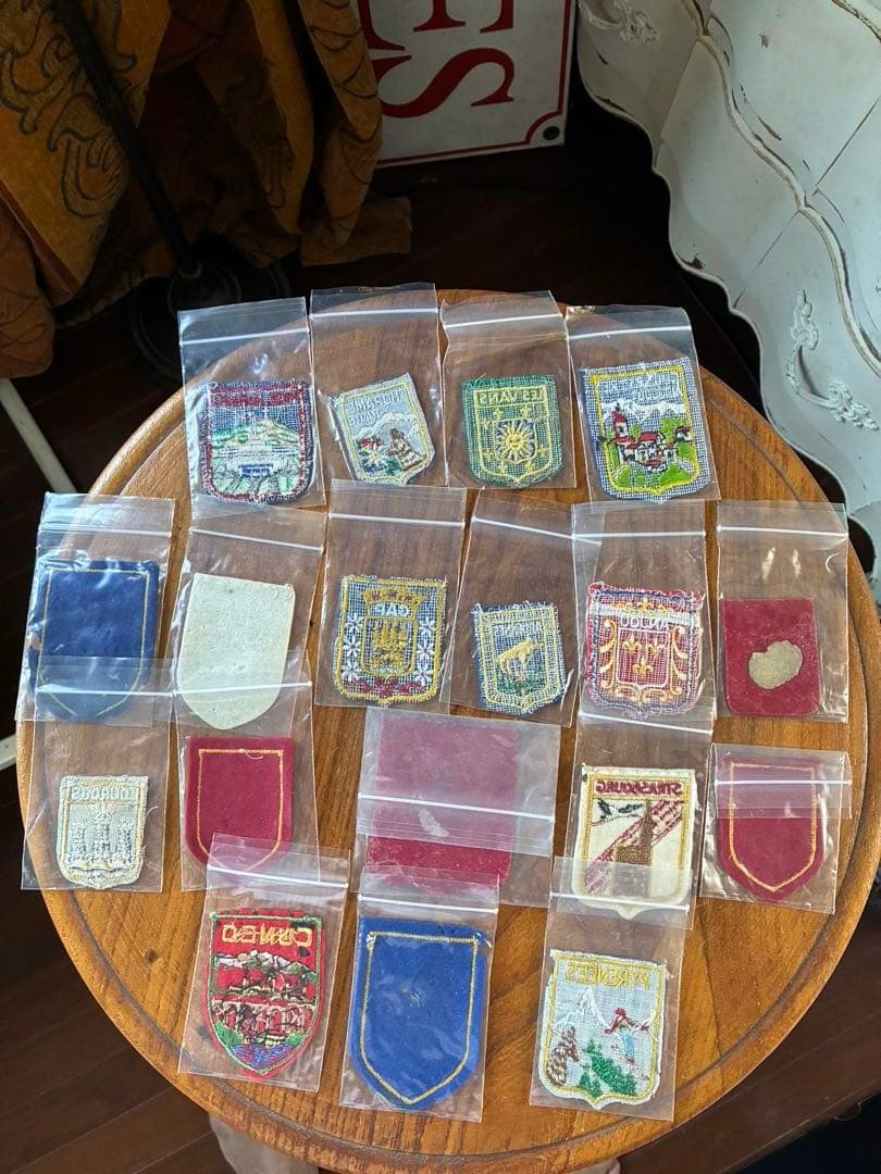 tanak アンティーク　ビンテージ　ワッペン　エンブレム　刺繍　布製