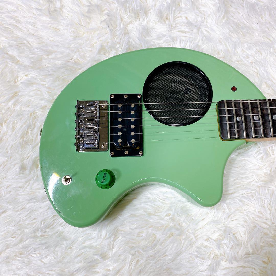 メンテ済 フェルナンデス ZO-3 ミントグリーン アンプ内蔵ギター