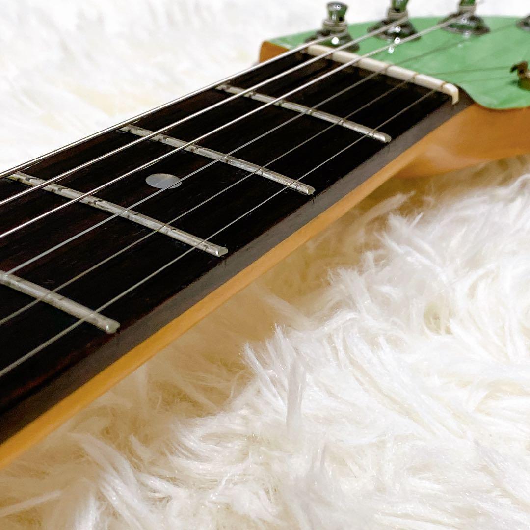 メンテ済 フェルナンデス ZO-3 ミントグリーン アンプ内蔵ギター