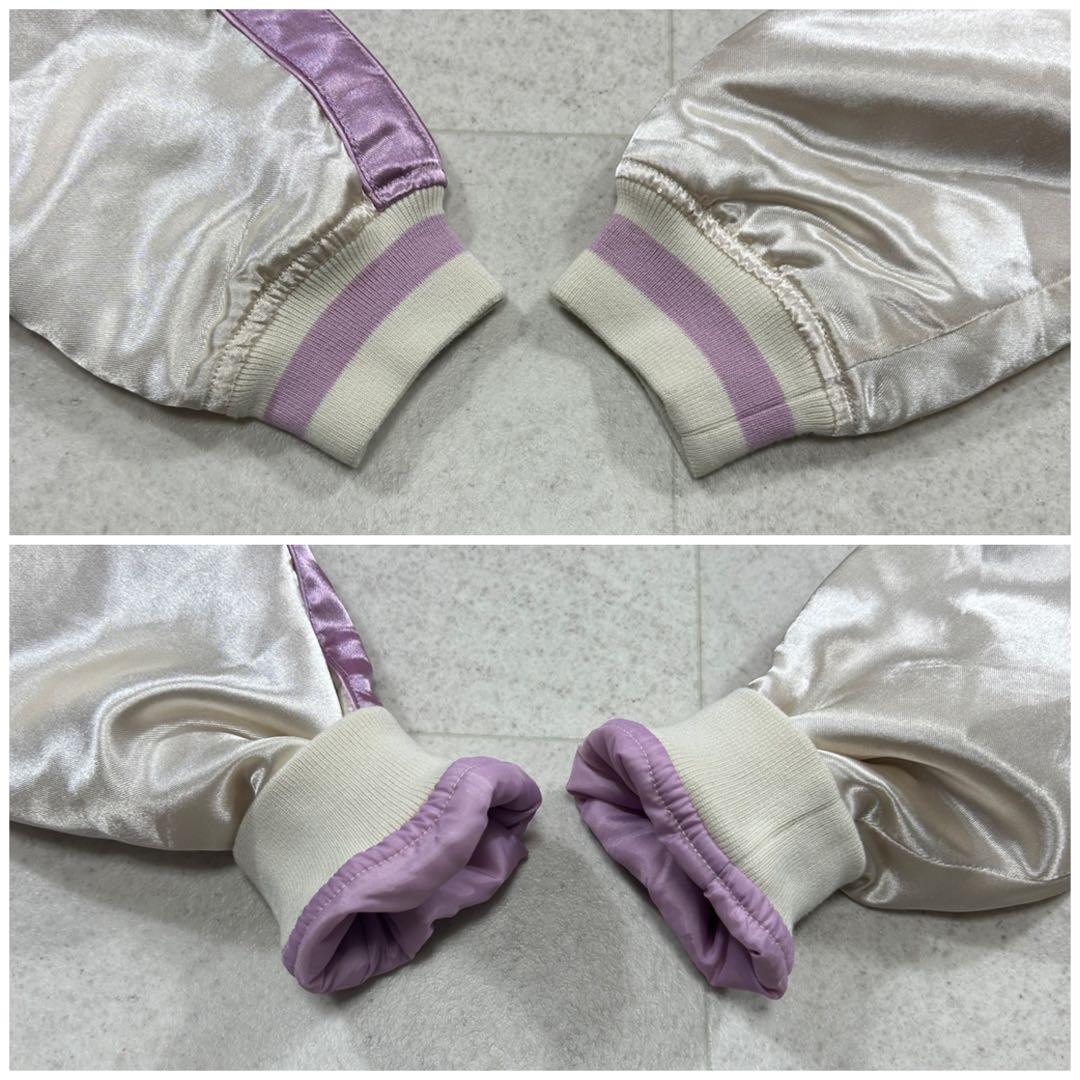 美品 希少【ベティーブープ】ベティちゃん 刺繍 スカジャン バイク ピンク M