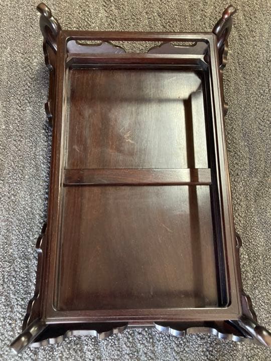 紫檀卓　花台　木箱有り