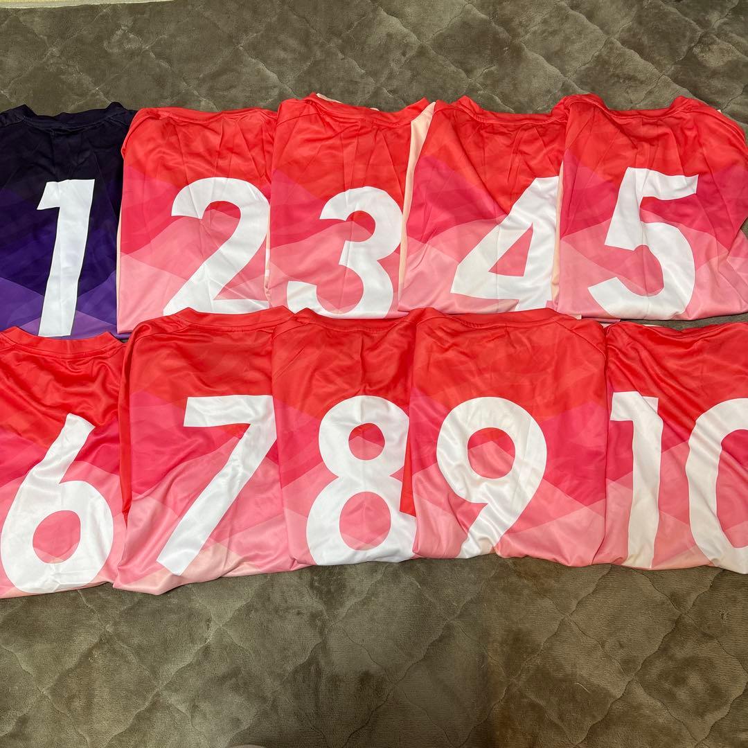 サッカーユニフォーム　11枚セット　Fチャンネル　alegre