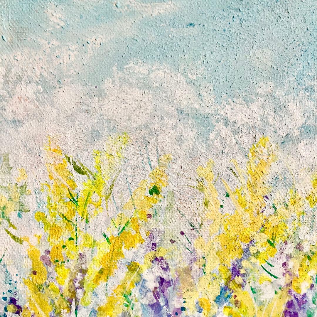 flower garden＊10号キャンバス　絵画　原画　風景画　春　大きい