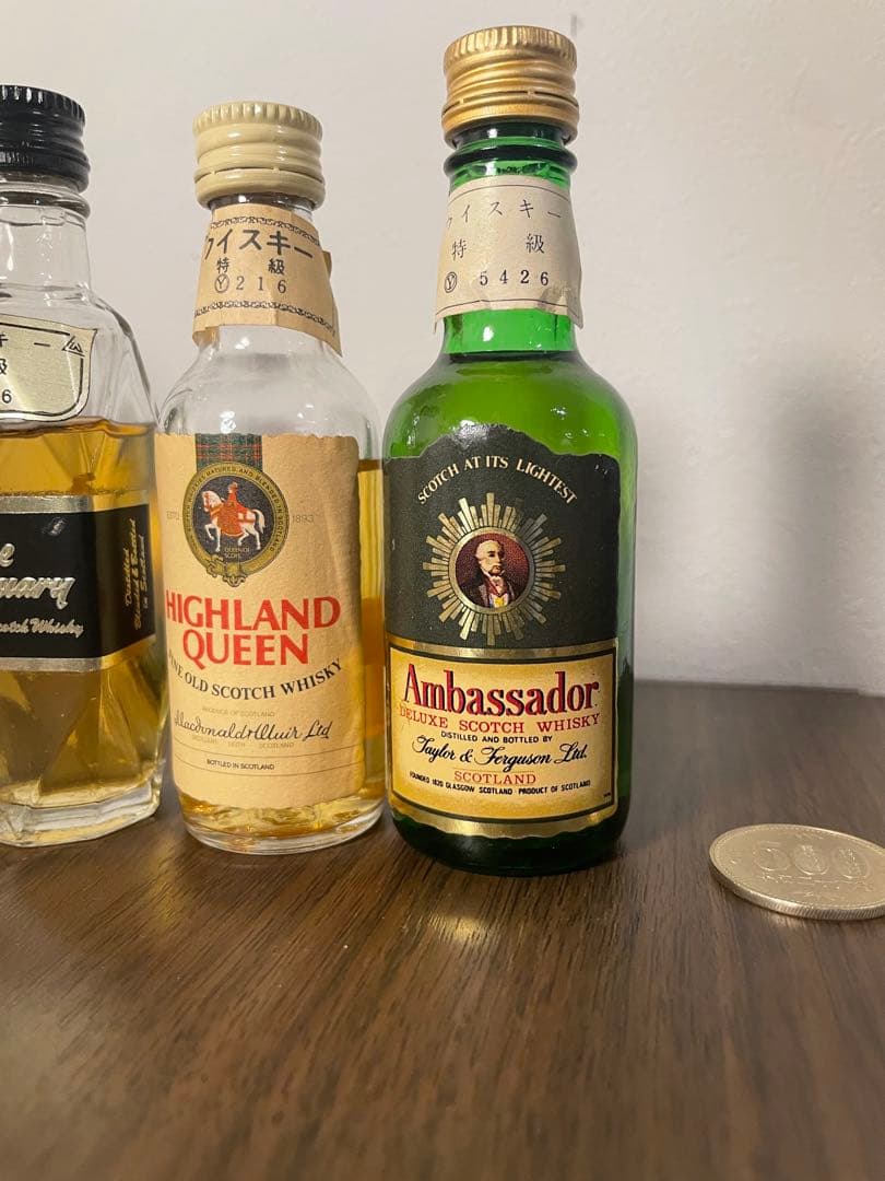 【未開栓】古酒ウイスキーミニボトル7本セットまとめ売り 各種