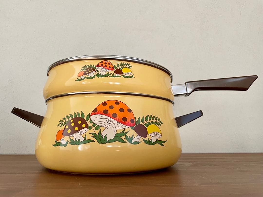 アメリカ ヴィンテージ キノコ フライパン 鍋 レトロポップ アンティーク 料理