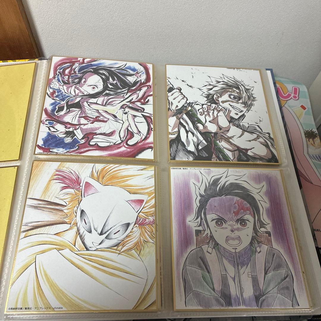 鬼滅の刃 全集中展 複製色紙拾集帳　複製ミニ色紙 壱 弍 参 肆 伍　フルコンプ