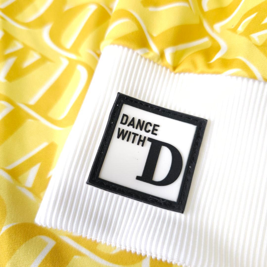 【ダンスウィズドラゴン】人気ラバーロゴ×ロゴネーム総柄 長袖ゴルフパーカーM