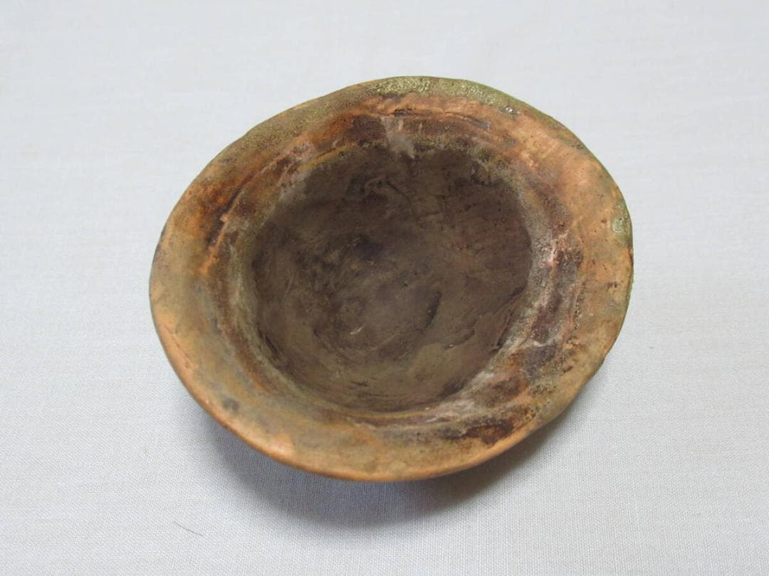 未使用 戦中共箱付◆田中陸軍歩兵軍曹偲び作成 上原徹泉 落款『徹泉』鉄帽型 香合