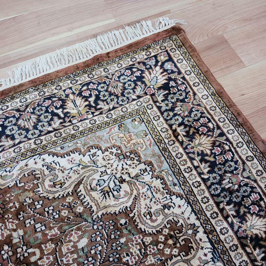 Y3062 インド製 絨毯 ポリエステル 206×150㎝