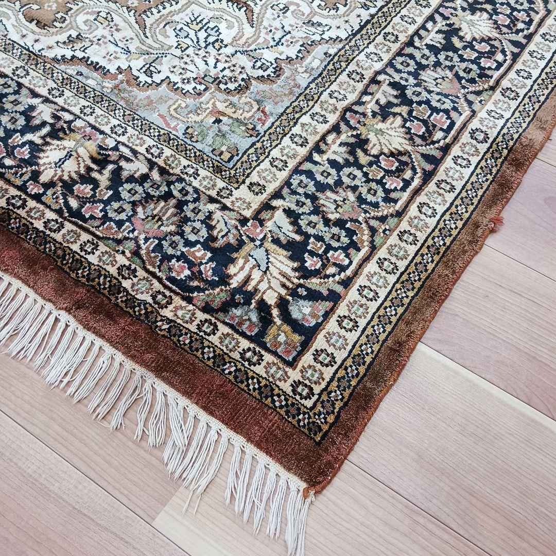 Y3062 インド製 絨毯 ポリエステル 206×150㎝