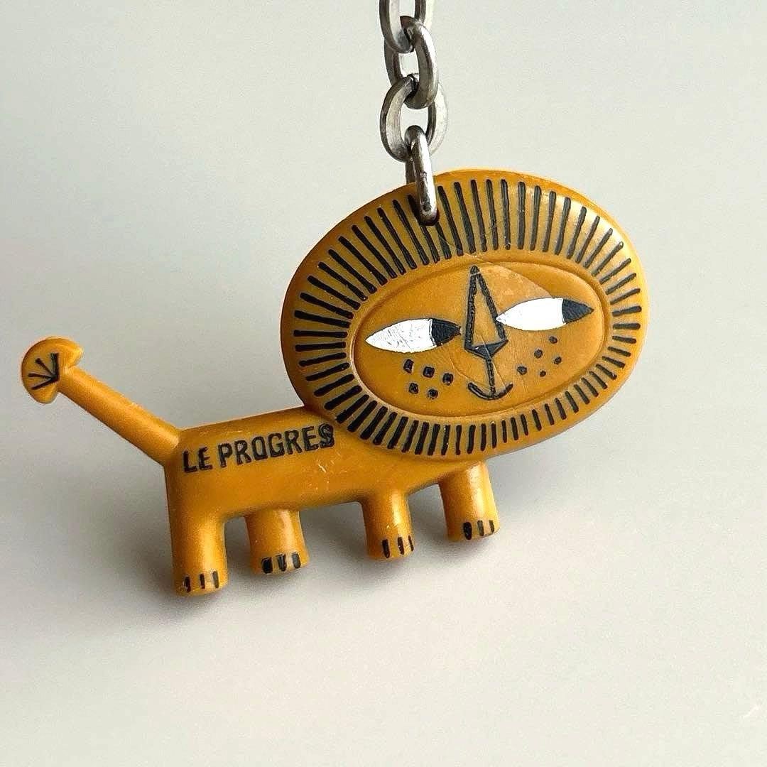 フレンチキーホルダー　LE PROGRES ライオン