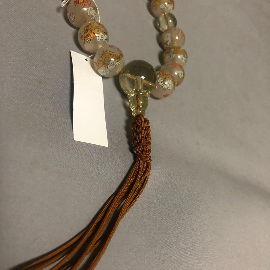 北京ガラスと黄水晶念珠