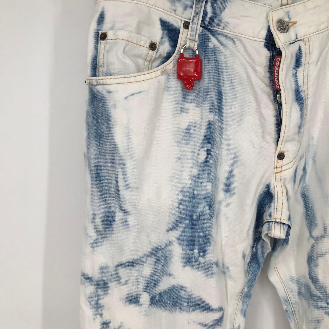 ディースクエアード　デニムパンツ　50　ブリーチ