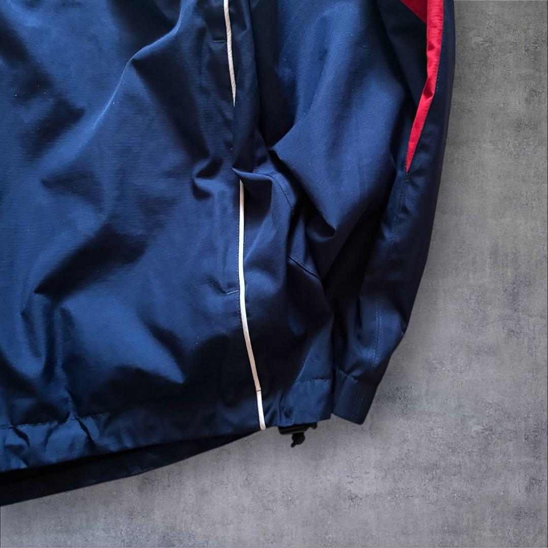 【O22】UMBRO×イングランド代表刺繍ナイロンジャケットLネイビー×赤×白