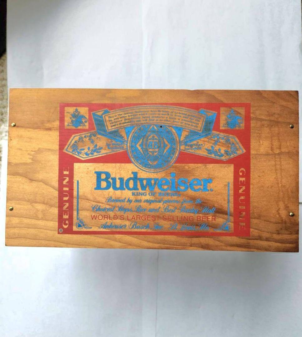 B*3様 ヴィンテージ Budweiser 木箱 80s