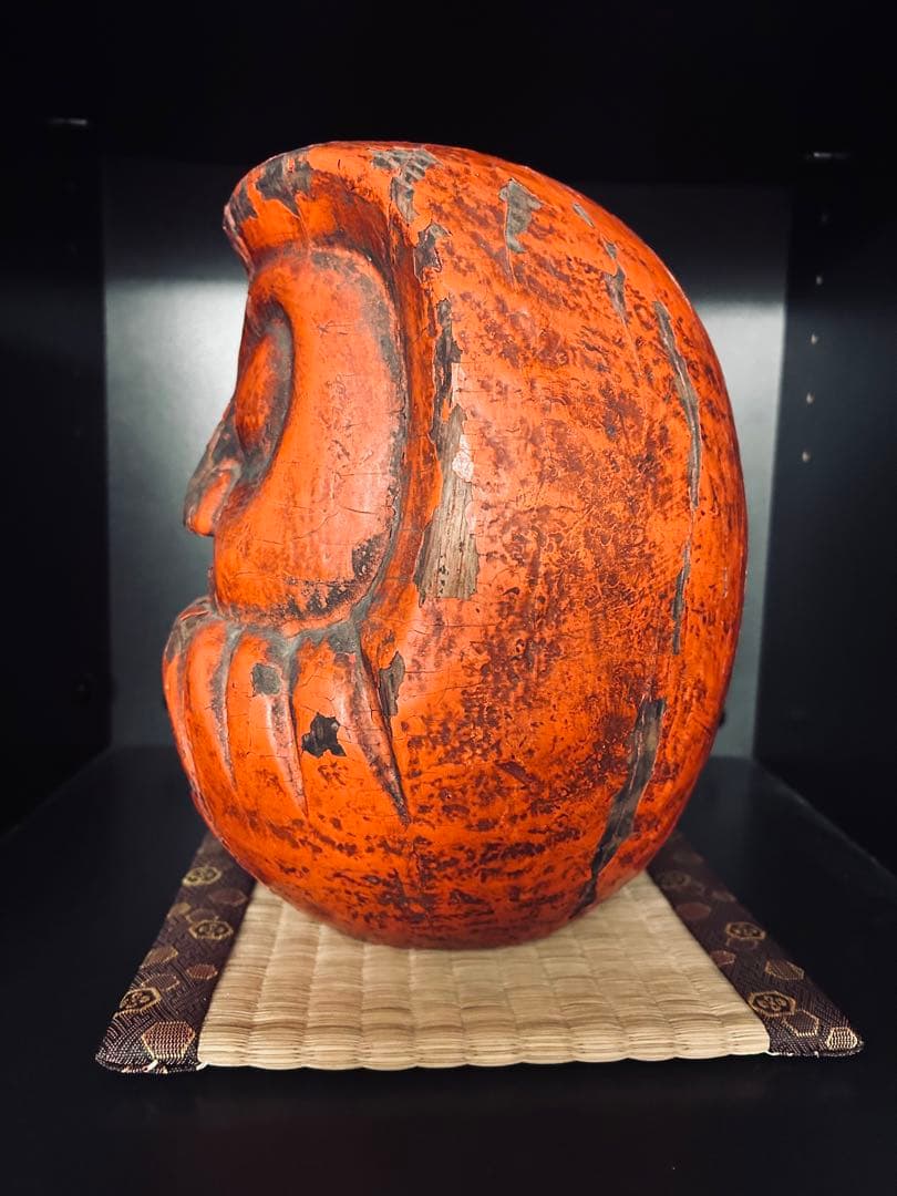 達磨　木型　張子　隻眼達磨