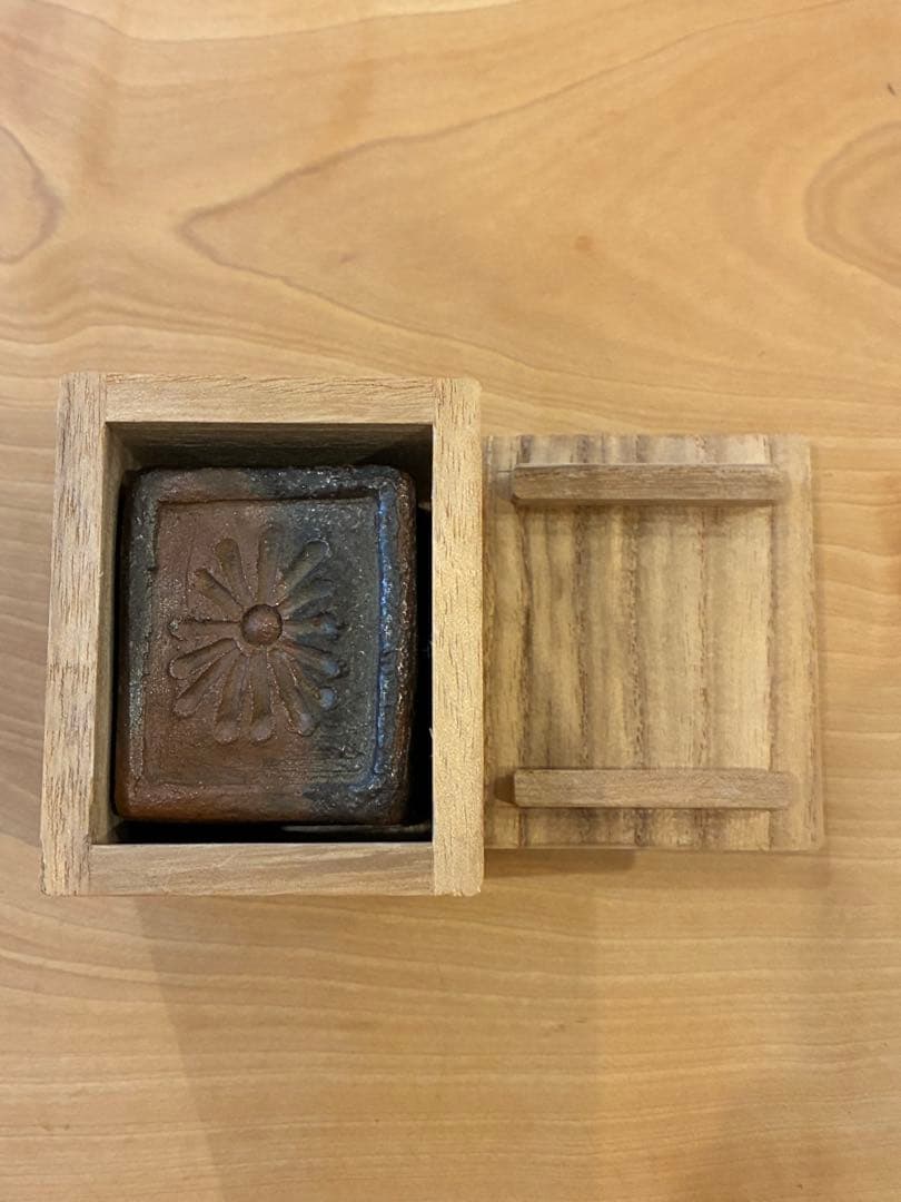 香合 茶道具 古美術 年代物 書付