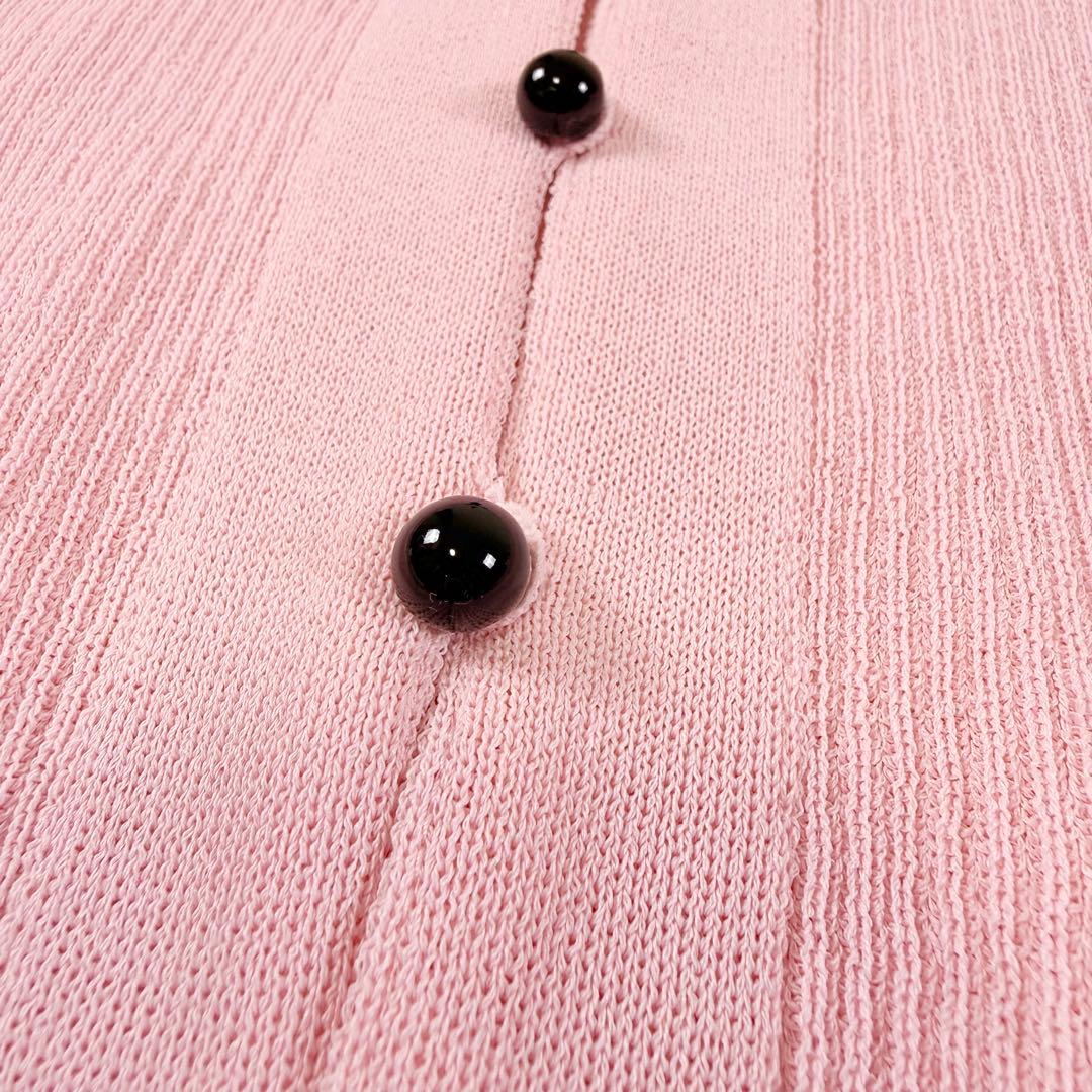 2024製✨ ルネ ニット カーディガン ロゴプレート 36サイズ ピンク