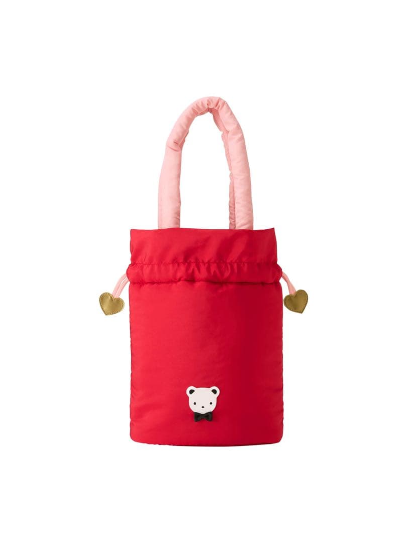 新品　ファミリア　バレンタイン　巾着バッグ　レッド　完売