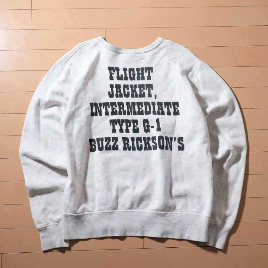 Buzz Rickson’s × SNOOPY 両面プリント スウェット L