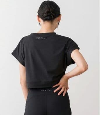 SUKALA　ブラトップ付きフラワーレーストップス　Lサイズ　ヨガ　ラバ