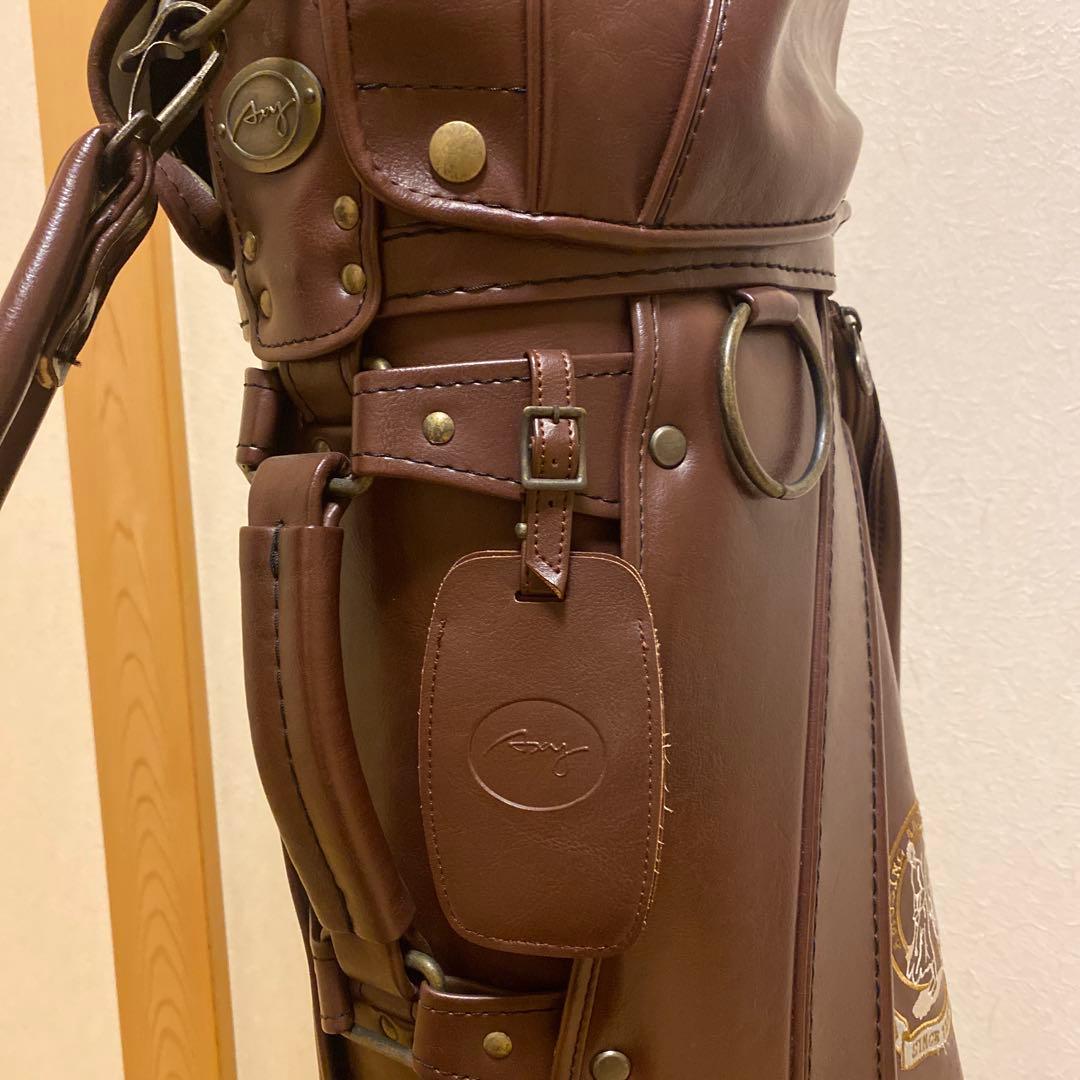 【美品】ミズノ最高級ブランド グランドモナーク キャディバッグ&ロゴ入り傘