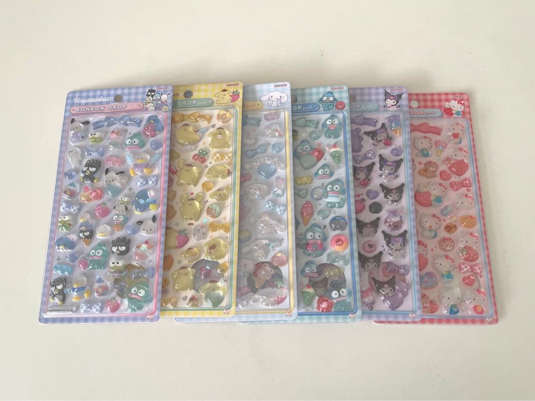 【６種】ボンボンドロップシール サンリオ