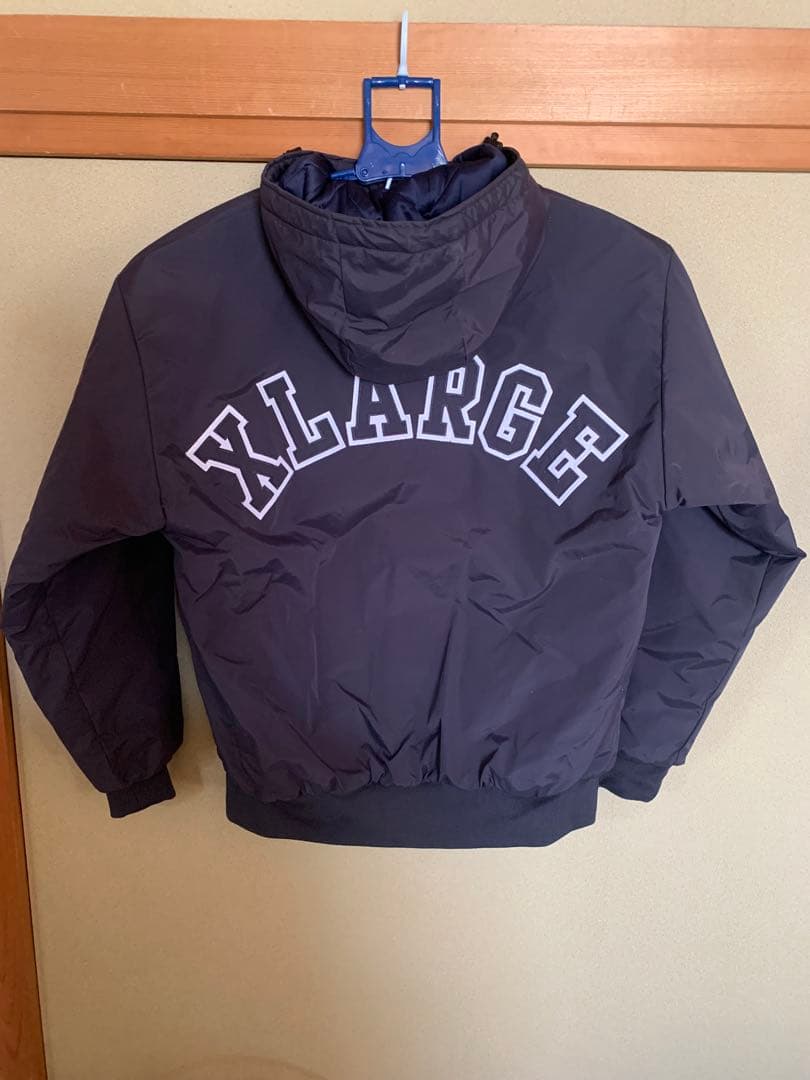 kamorieXLARGE ナイロンパファージャケット ネイビー Lサイズ