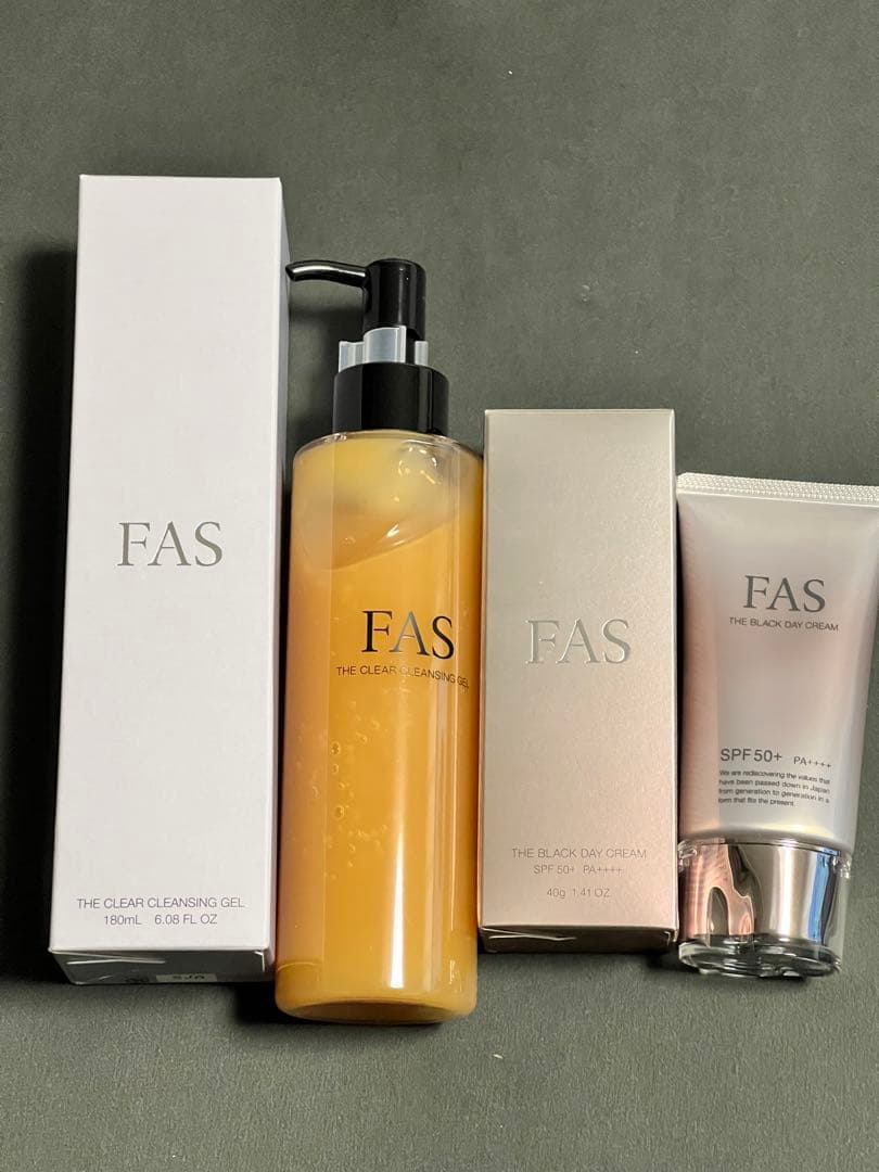 【新品・未使用】FAS クレンジングジェル180ml・ブラックディクリーム40g