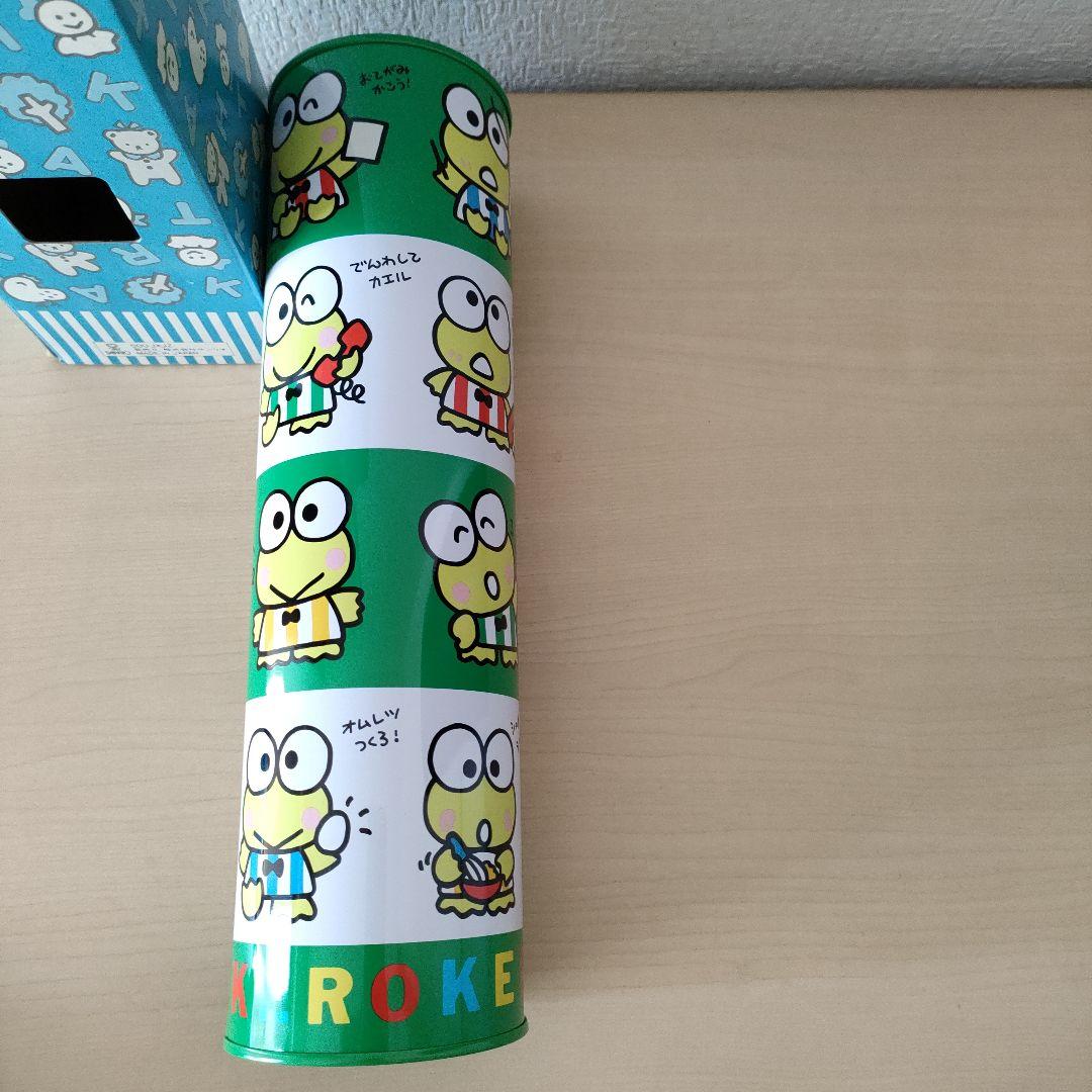 激レア　レトロサンリオ　けろけろけろっぴ　ロング　貯金缶　貯金箱　昭和　大きい