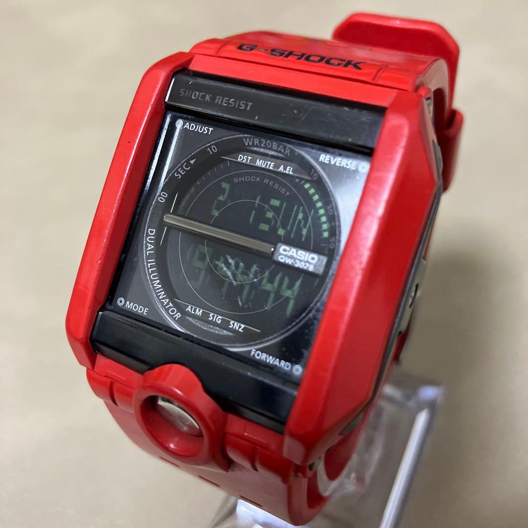 G-SHOCK G-8100 赤 電池交換済 稼働品 レア 廃盤 W6211
