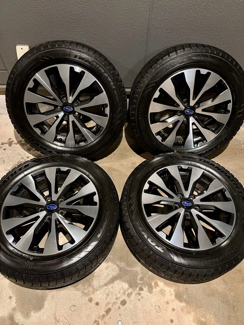 【最終値下げ】アウトバックBS9純正ホイール＆スタッドレス4本セット
