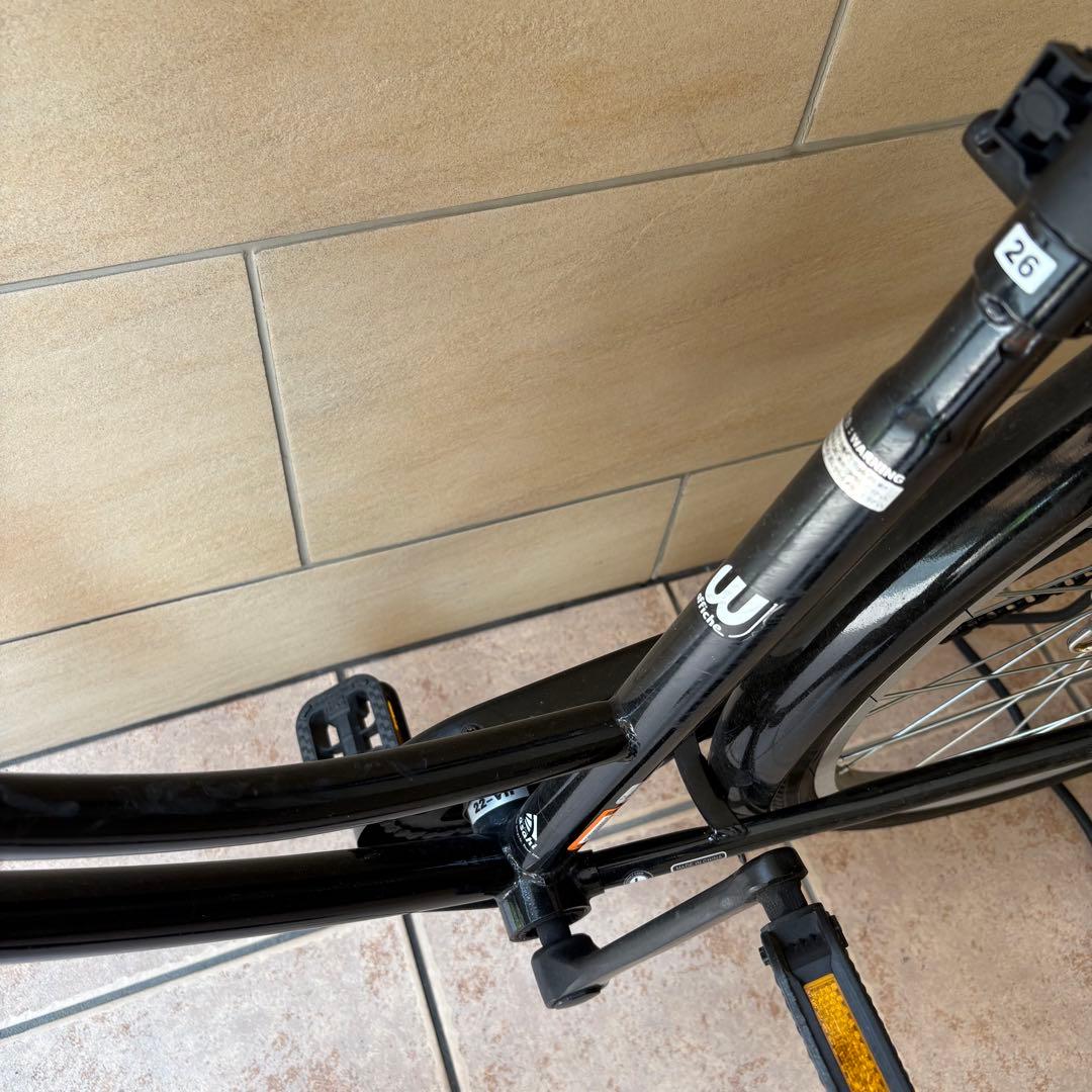 ママチャリ 黒 ブラック 26インチ 自転車 パンク歴 事故歴無し