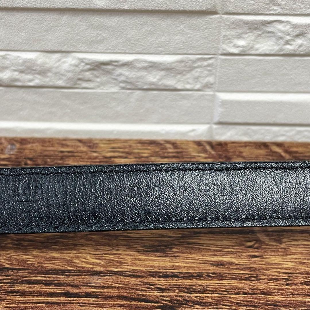 良品 シャネル レザー ダブル ココマーク バックル ゴールド 金具 ベルト.